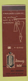 Matchbook Cover - Normandy Hotel Belo Horizonte Brazil BROWN