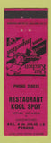 Matchbook Cover - Restaurant Kool Spot Panama