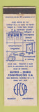 Matchbook Cover - Eletro Ferro Construcoes Manaus Amazonas Brazil