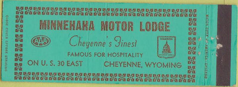 Matchbook Cover - Minnehaha Motor Lodge Cheyenne WY
