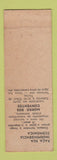 Matchbook Cover - Cidade Balnearia Drogaria Ramos Brazil WEAR