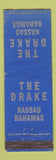Matchbook Cover - The Drake Nassau Bahamas WEAR