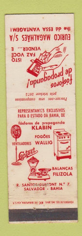 Matchbook Cover - Appliances Salvador Bahia Brazil