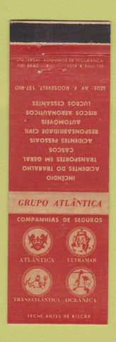 Matchbook Cover - Grupo Atlantica Brazil Rio De Janeiro