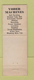 Matchbook Cover - Yoder Company Detroit MI WEAR