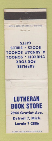 Matchbook Cover - Lutheran Book Store Detroit MI