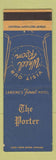 Matchbook Cover - Porter Hotel Lansing MI Wheel Room