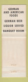 Matchbook Cover - Huck's Bavarian Village Redford MI