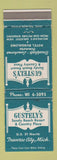 Matchbook Cover - Gustely's Sandy Beach Resort Traverse City MI WEAR