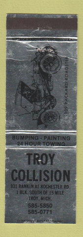 Matchbook Cover - Troy Collision auto body Troy MI WEAR