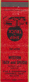 Matchbook Cover - Western Tach and Speedo Commerce CA red