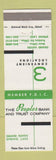 Matchbook Cover - Peoples Bank and Trust Grand Haven Spring Lake MI