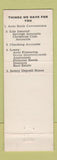 Matchbook Cover - Exchange Savings Bank Mount Pleasant MI RED WEAR