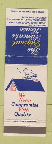 Matchbook Cover - Original Pancake House Grosse Pointe Woods MI Southgate WEAR