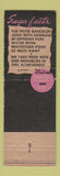 Matchbook Cover - Hotel Bancroft Saginaw MI BLACK