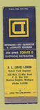 Matchbook Cover - Square D Electrical Distributors Madison Heights MI WEAR