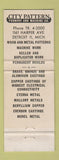 Matchbook Cover - City Pattern Foundry Machine Detroit MI