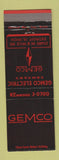 Matchbook Cover - Gemco Electric Company Detroit MI