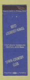 Matchbook Cover - Town Country Club Pontiac MI WEAR