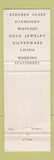 Matchbook Cover - Charles Warren Jewelry Detroit MI