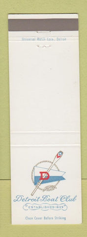 Matchbook Cover - Detroit MI Boat Club
