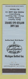 Matchbook Cover - Fife Lake Bottled Gas propane MI BLUE