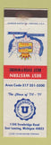 Matchbook Cover - University Inn Best Western East Lansing MI