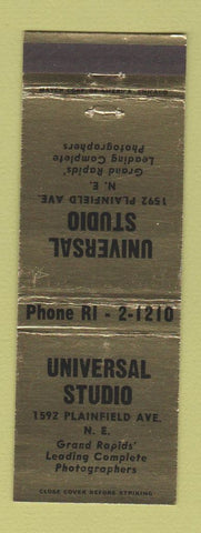Matchbook Cover - Universal Photography Studio Grand Rapids MI