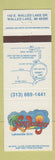 Matchbook Cover - Key Largo Lakeside Grill Walled Lake MI