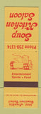 Matchbook Cover - Soup Kitchen Saloon Detroit MI