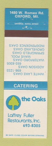 Matchbook Cover - The Oaks Laffrey Fuller Restaurants Oxford MI