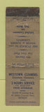 Matchbook Cover - Westown Cleaners Detroit MI WORN