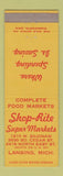 Matchbook Cover - Shop Rite Super Markets Lansing MI grocery store