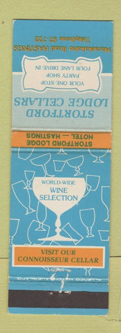 Matchbook Cover - Stortford Lodge Cellars Hastings New Zealand
