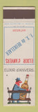 Matchbook Cover - Elixid D Anvers Liquor Antwerp Belgium
