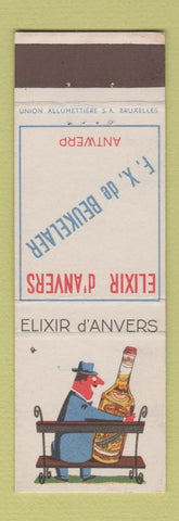 Matchbook Cover - Elixid D Anvers Liquor Antwerp Belgium