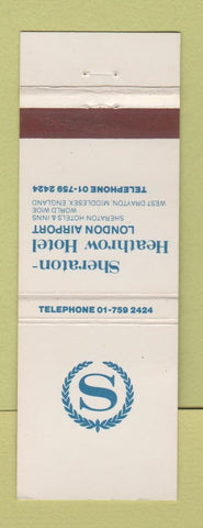 Matchbook Cover - Sheraton Heathrow Hotel London West Drayton Middlesex UK