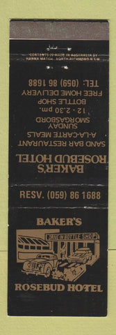 Matchbook Cover - Baker's Rosebud Hotel Australia