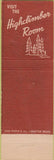 Matchbook Cover - The Spar Olympia WA