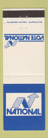 Matchbook Cover - Vote National New Zealand political