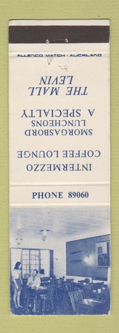 Matchbook Cover - Intermezzo Coffee Lounge Levin New Zealand Mall