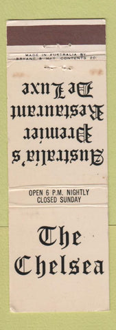Matchbook Cover - The Chelsea Restaurant Australia Hotel Victoria WEAR
