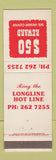 Matchbook Cover - Longline Hot Line Australia