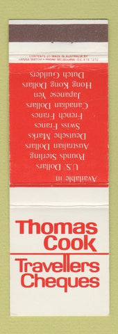 Matchbook Cover - Thomas Cook Travellers Cheques Australia