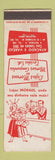 Matchbook Cover - Lojas Moraes Salvador Bahia Brazil