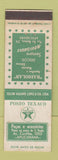 Matchbook Cover - Post Texaco oil gas Apucarana Brazil