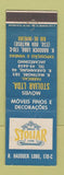 Matchbook Cover - Movies Stoliar Rio De Janeiro Brazil