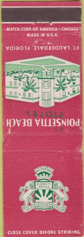 Matchbook Cover - Poinsettia Beach Hotel Fort Lauderdale FL WEAR