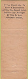 Matchbook Cover - Poinsettia Beach Hotel Fort Lauderdale FL WEAR