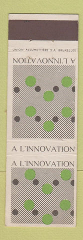 Matchbook Cover - A L'Innovation Belgium